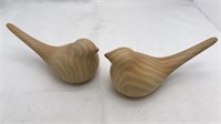 Ceramic Birds Wood-grain Look