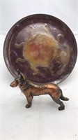 Sun/enameled Copper Plate And Copper Dish