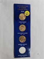 2008 Presidential Dollar Set 3 Coins