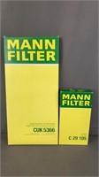 2 Brand New Mann Car Filters