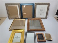 Lot of 9 Picture Frames