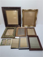 Lot of 9 Picture Frames