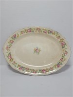 Vintage Oval Floral Platter