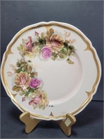Imperial Porzellak Dinner plate Pink with roses