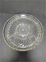 Vintage Glass Separated Serving Platter