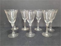 7 Vintage Fostoria Laurel Wine Glasses