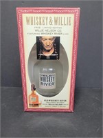 Whiskey & Willie Old Whiskey River Bottle in Box