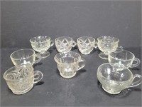 9 Vintage Punch Bowl Cups