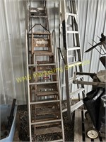 3 Wooden Step Ladders, Aluminum Step Ladder