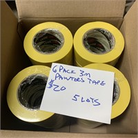 6 pack of 3M 2" Painters Tape