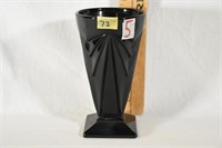 BLACK MILK GLASS VASE