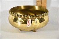 BRASS BEADED BOWL