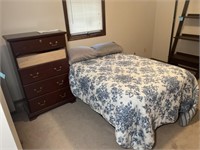 Chest of Drawers, Full Size Bed