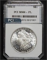 1884-O Morgan Silver Dollar PCI MS66+ PL Nice!