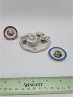 Handpainted porcelain dollhouse miniatures