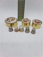 Thimbles and sewing boxes