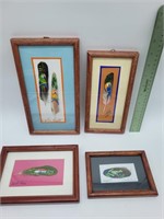 Costa Rican Framed feather art