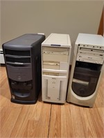 3 Vintage Computer Towers