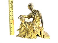 Antique American Statue Seated Roman Lady