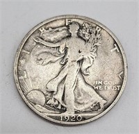 1920Walking Liberty Silver Half Dollar
