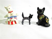 Lenox Cat Statues 5"T