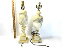 Antique Alabaster Lamps