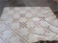 Hand Stitched Twin Quilt Tattered