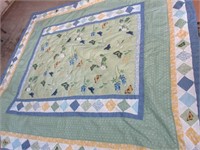 Hand Stitched Queen Quilt Tattered