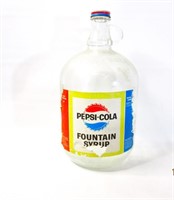Vtg Gal Glass Pepsi-Cola Syrup Bottle