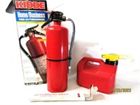 1.5 Gal Gas Can W/Fire Extinguisher