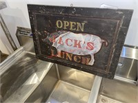 "JACK'S LUNCH' SIGN