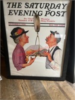 ‘The Saturday Evening Post’ Framed front page