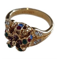 Queen Elizabeth Style Swarovski Crown Ring