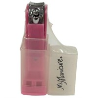 Ms. Manicure Nail Clipper Pink With Case