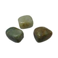 Genuine Amazonite Tumble Stones (lot Of 3)