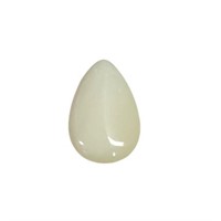 Natural Pear Cabochon 4.24ct White Opal