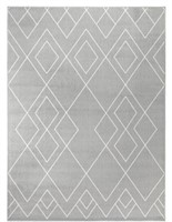 Diamond Trellis Grey 8 ft. x 10 ft. Area Rug