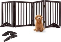 Wooden Dog Gate Foldable Dog Fence 2pcs