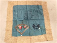 Vintage Navy Handkerchief