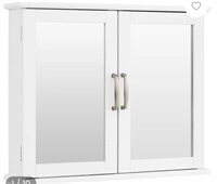 Bathroom Wall-Mounted Mirror Storage Cabinet