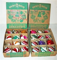 (2) Vintage Boxes of Shiny Brite Christmas