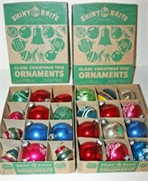 (2) Vintage Boxes of Shiny Brite Christmas
