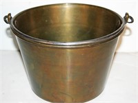 Waterbury Brass Handled Bucket 8.5"D x 6"H