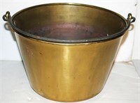 Hayden Brass Handled Bucket 11"D x 8"H