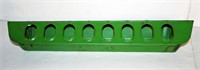 Green Painted Metal Chick Feeder 18"L