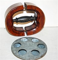Wooden Adjustable Hand Brace, Galvanized Pee Pee