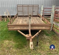 HOMEMADE 1O X 7 FT TRAILER -BALL HITCH WITH RAMP D