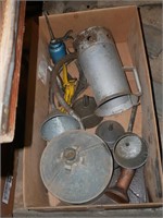 Oil Cans, Funnels, Oil Can Spouts