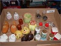 Vintage Assorted S & P Shakers - Pineapple, Wooden