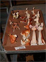 Vintage Fox, Deer & Moose S & P Shakers